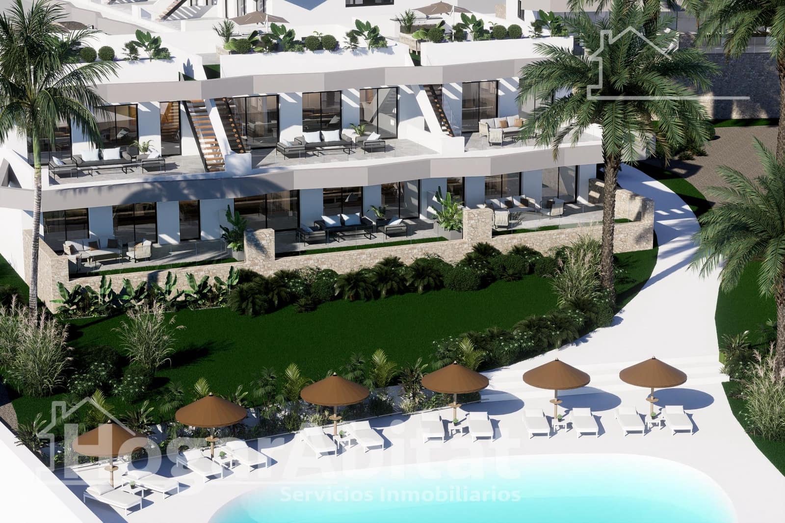 2 bedroom Penthouse for sale in Finestrat with pool garage - € 409,900 (Ref: 9787774)