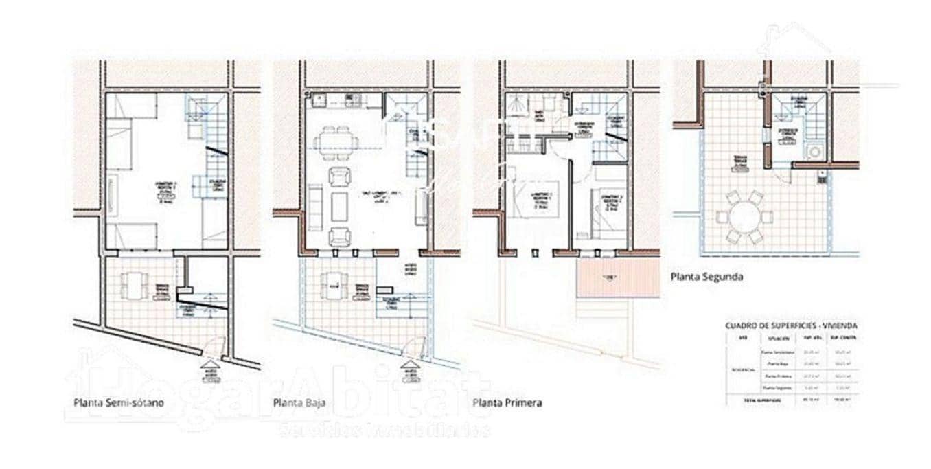 3 Zimmer Reihenhaus zu verkaufen in La Mata mit Pool Garage - 224.500 € (Ref: 9794703)