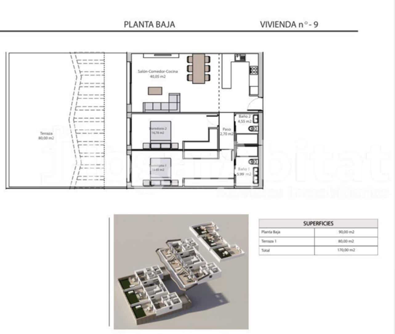 2 chambre Appartement à vendre à Finestrat avec piscine garage - 379 900 € (Ref: 9794710)