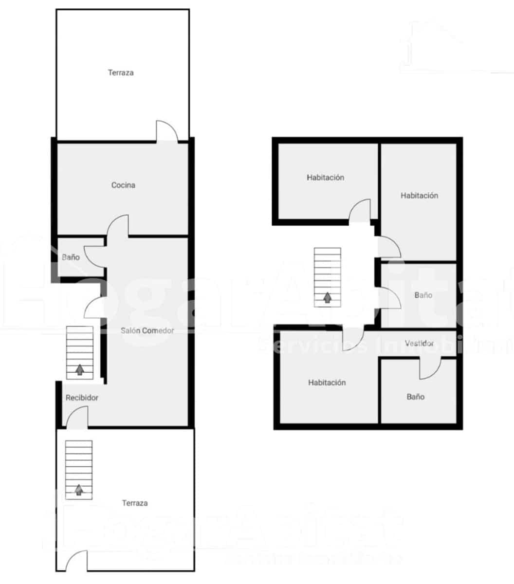 3 camera da letto Villetta a Schiera in vendita in Almassora / Almazora con garage - 310.000 € (Rif: 9804328)