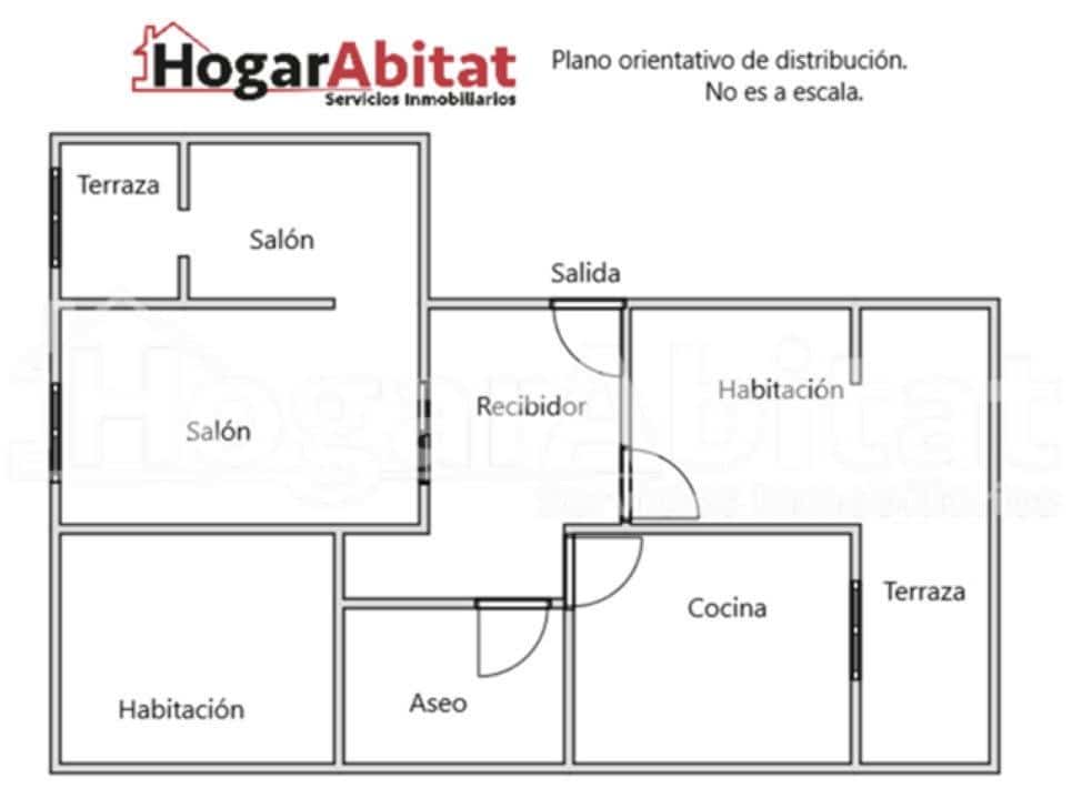 3 Zimmer Wohnung zu verkaufen in Valencia Stadt - 350.000 € (Ref: 9815896)