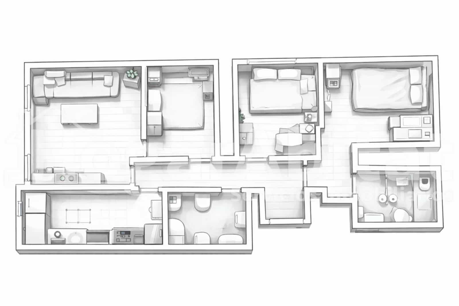 3 quarto Apartamento para venda em Valencia cidade com piscina - 400 000 € (Ref: 9825304)