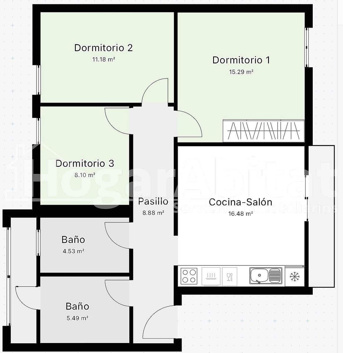 Piso de 3 habitaciones en San Juan de Alicante / Sant Joan d'Alacant en venta - 220.000 € (Ref: 9865230)
