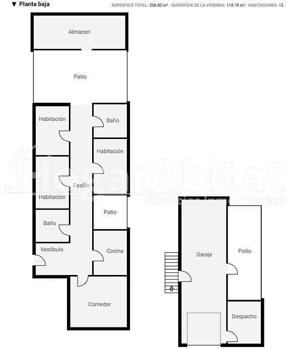 3 sovrum Hus till salu i Castello de la Plana med garage - 270 000 € (Ref: 9865252)