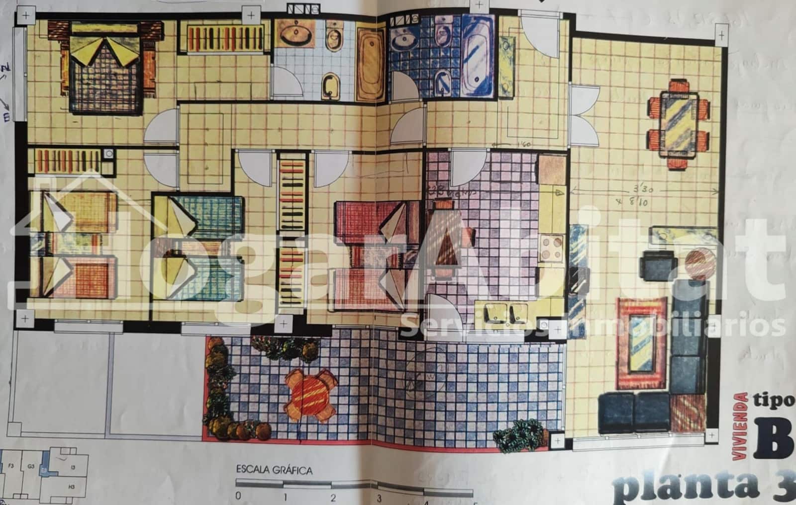 4 chambre Appartement à vendre à Valence ville avec piscine garage - 585 000 € (Ref: 9873545)