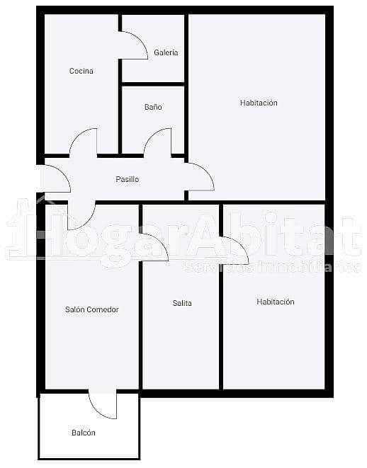 3 quarto Apartamento para venda em Castello de la Plana - 80 000 € (Ref: 9892420)