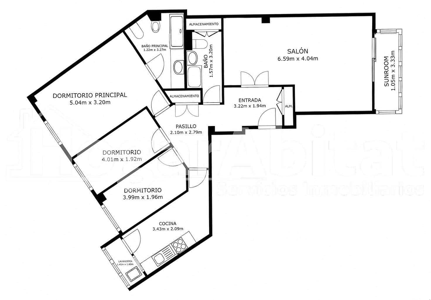 3 quarto Apartamento para venda em Valencia cidade - 325 000 € (Ref: 9893922)