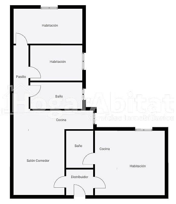 3 makuuhuone Asunto myytävänä paikassa Valencia kaupunki - 285 000 € (Ref: 9903988)