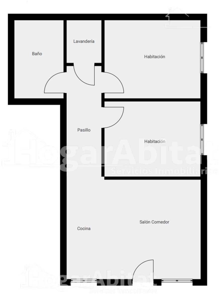 2 makuuhuone Asunto myytävänä paikassa Valencia kaupunki - 390 000 € (Ref: 9908065)