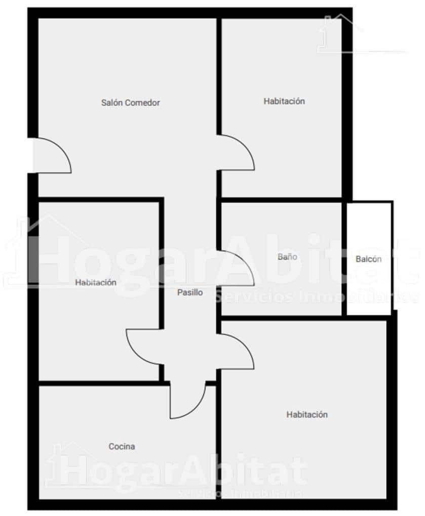 3 quarto Apartamento para venda em Castello de la Plana - 160 000 € (Ref: 9913210)