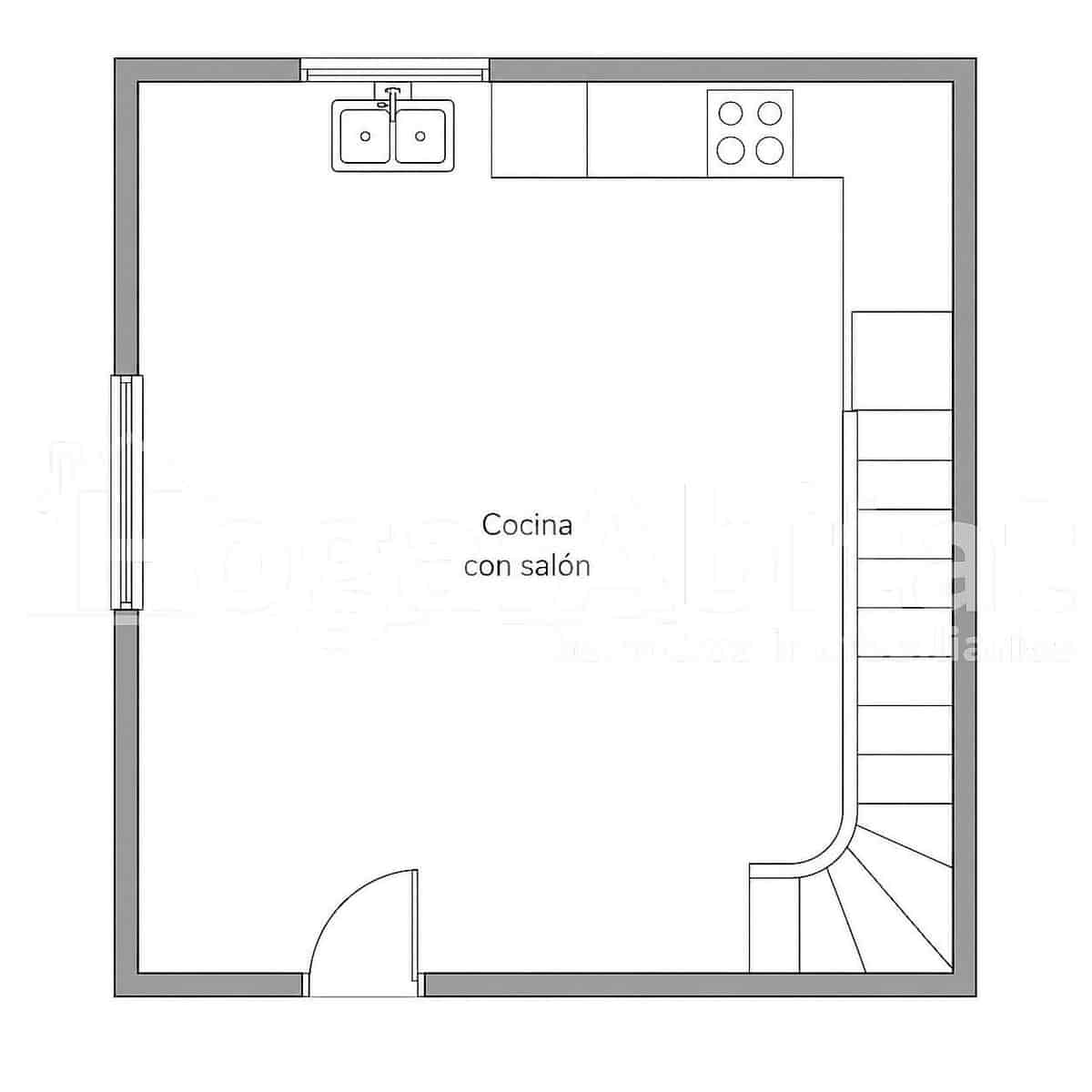 2 Zimmer Haus zu verkaufen in Tavernes de la Valldigna - 60.000 € (Ref: 9940031)