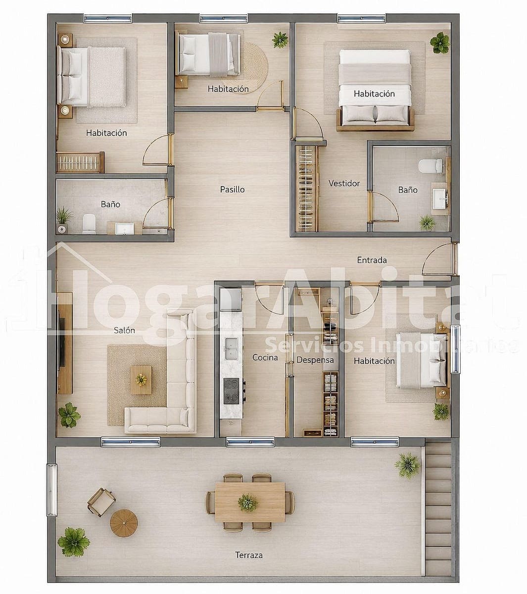 4 quarto Penthouse para venda em Villalonga com piscina garagem - 195 000 € (Ref: 9942571)