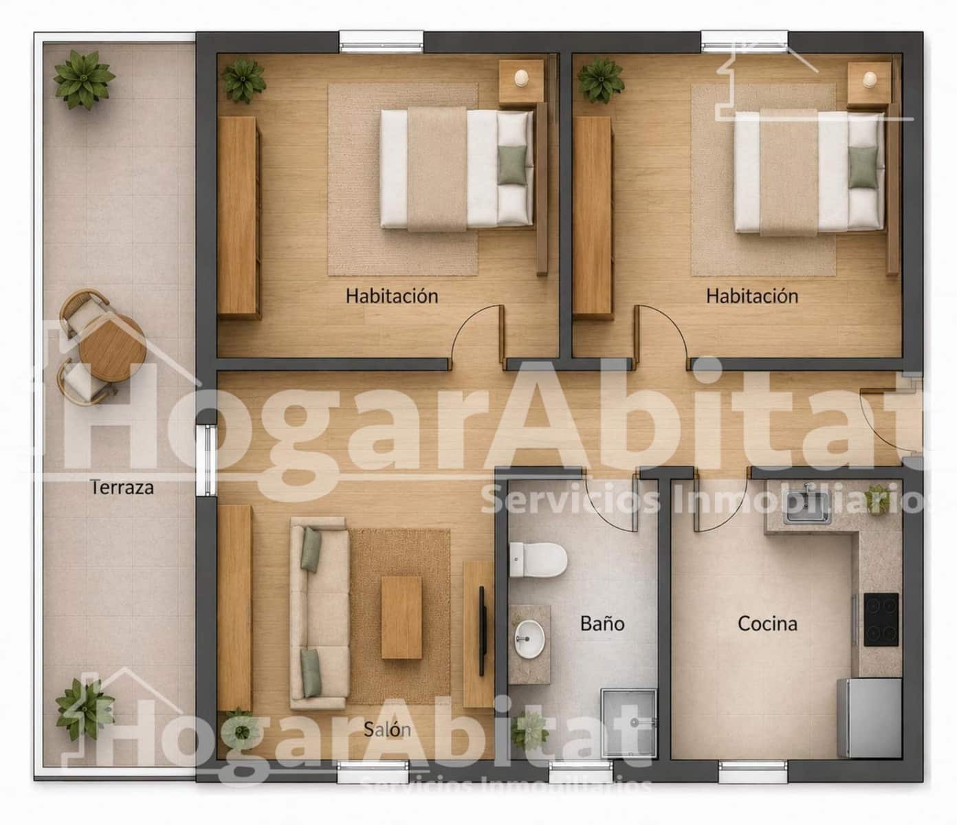 2 soverom Leilighet til salgs i Tavernes de la Valldigna med garasje - € 150 000 (Ref: 9949841)