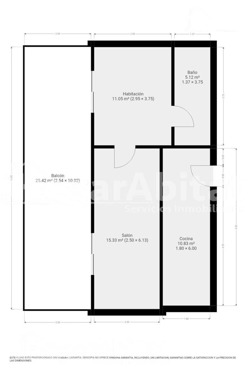 1 bedroom Flat for sale in Bellreguard with pool - € 135,000 (Ref: 9958024)