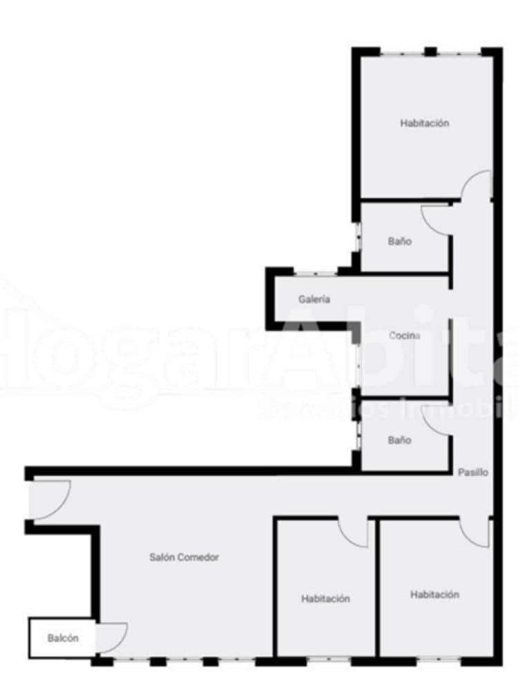 3 slaapkamer Flat te koop in Valencia stad met garage - € 395.000 (Ref: 9965328)