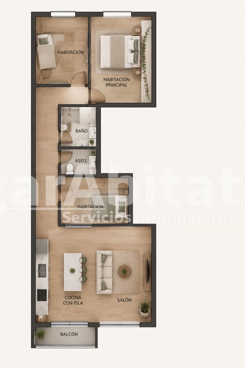 3 soverom Leilighet til salgs i Gandia - € 250 000 (Ref: 9983056)