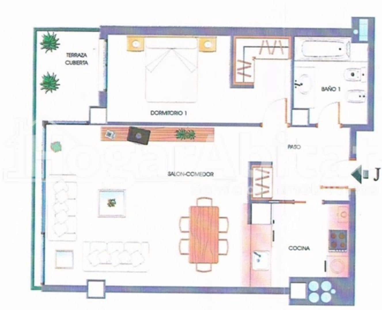 1 quarto Apartamento para venda em Castello de la Plana com garagem - 185 000 € (Ref: 9986917)