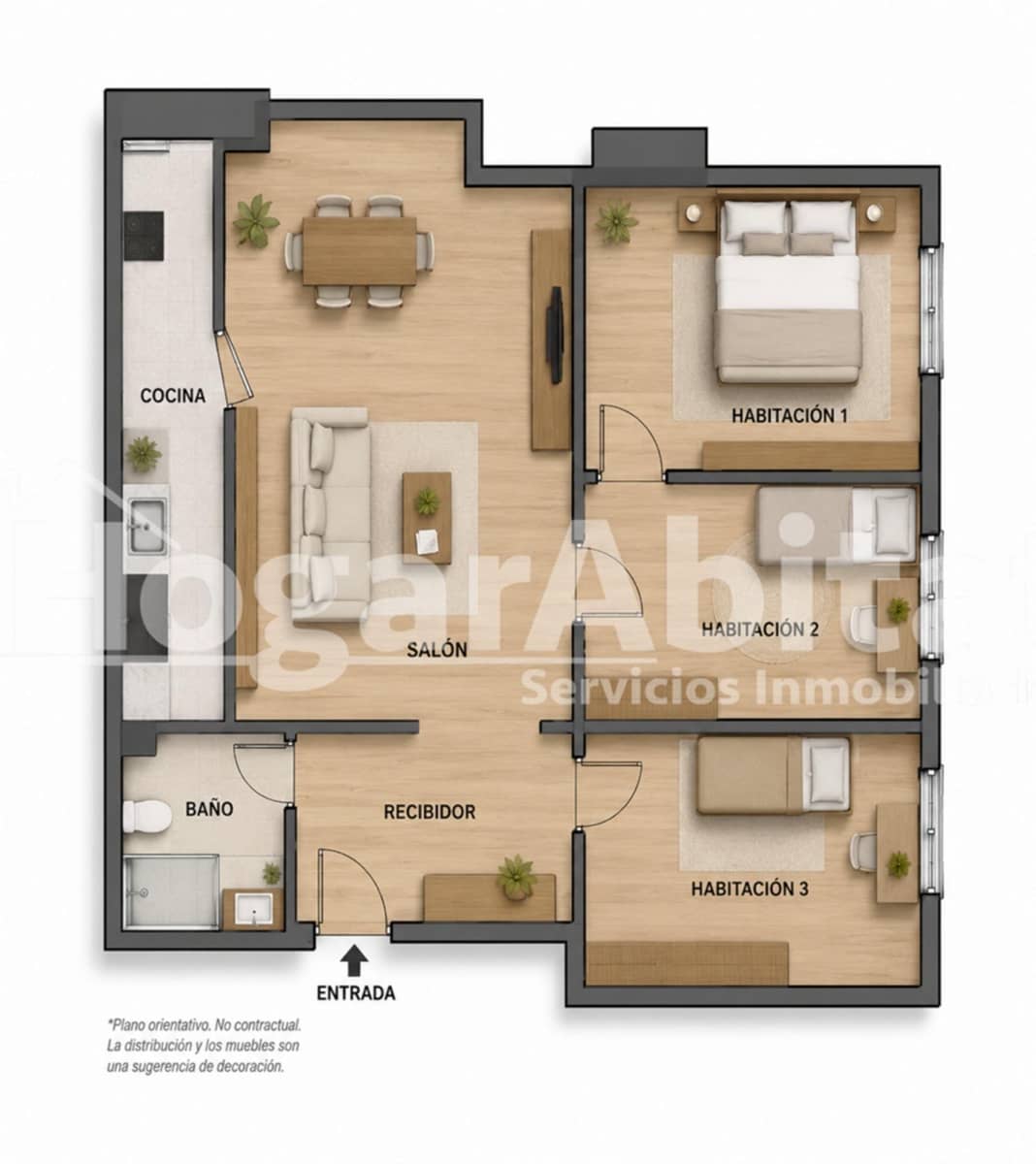3 makuuhuone Asunto myytävänä paikassa Beniarjo - 115 000 € (Ref: 9990773)
