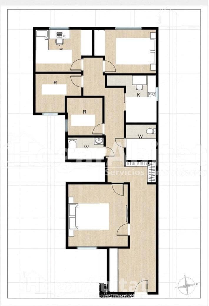 5 makuuhuone Asunto myytävänä paikassa Xirivella - 217 000 € (Ref: 9997178)