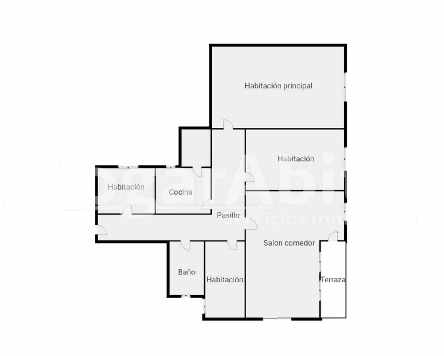 Piso de 4 habitaciones en Oliva en venta - 175.000 € (Ref: 9999664)