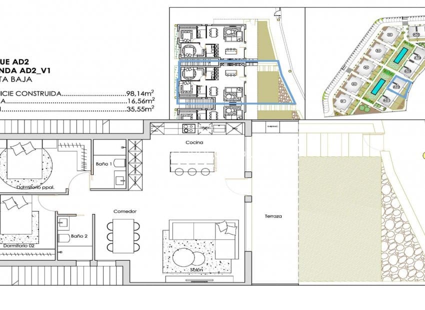 2 sypialnia Apartament na sprzedaż w Torre-Pacheco z basenem - 334 900 € (Ref: 10006106)