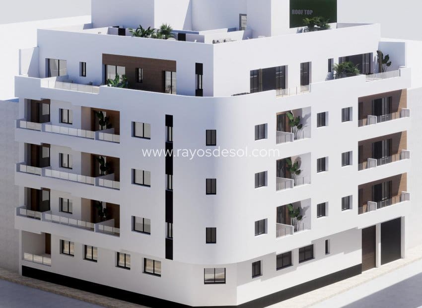 1 makuuhuone Kattohuoneisto myytävänä paikassa Torrevieja - 229 000 € (Ref: 10007486)