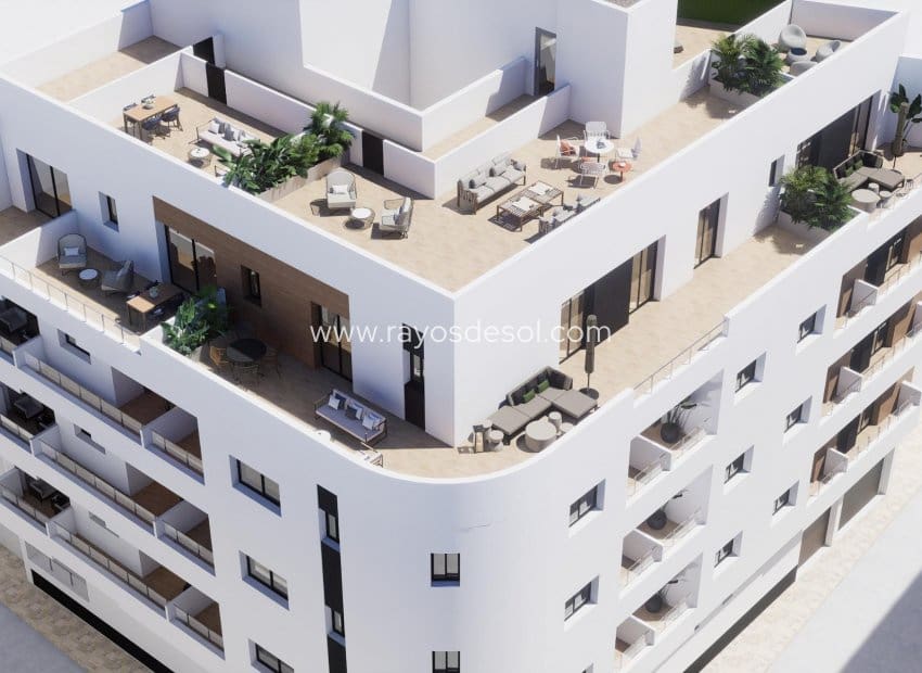 1 chambre Appartement à vendre à Torrevieja - 179 000 € (Ref: 10007487)