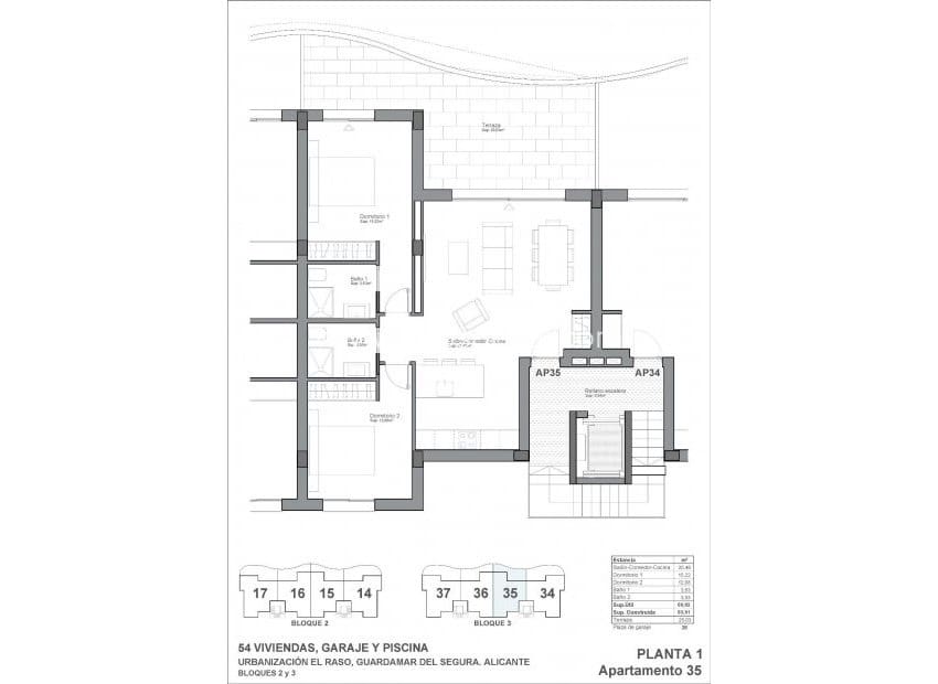 2 Zimmer Apartment zu verkaufen in El Raso mit Pool - 296.900 € (Ref: 10014721)