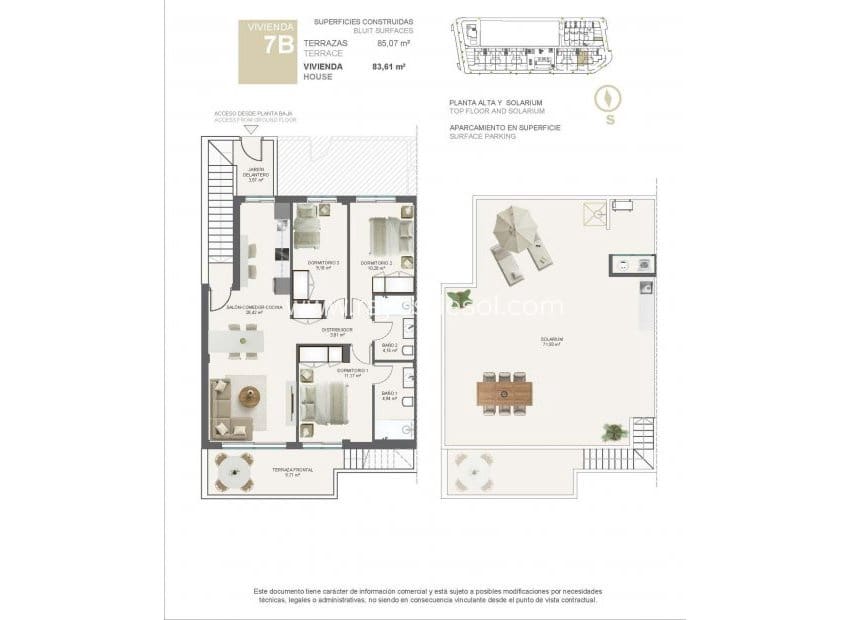 3 Zimmer Apartment zu verkaufen in Torre de la Horadada mit Pool - 355.000 € (Ref: 10014722)