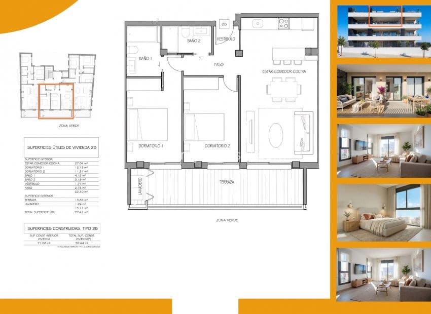 Ático de 2 habitaciones en Benijófar en venta con piscina - 284.900 € (Ref: 10014727)