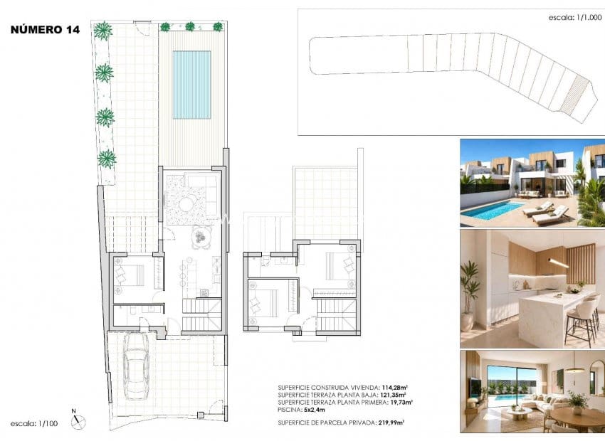 3 camera da letto Villetta a Schiera in vendita in Torre-Pacheco con piscina - 459.900 € (Rif: 10014731)