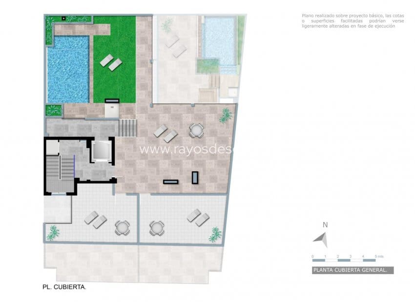 1 quarto Penthouse para venda em Torrevieja com piscina - 229 000 € (Ref: 10019587)