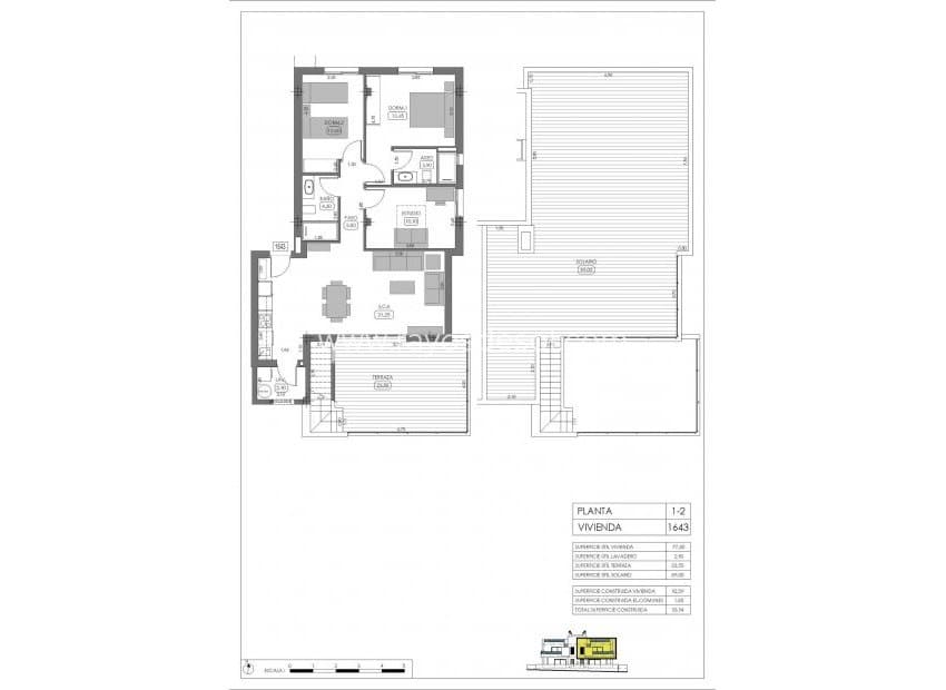 3 chambre Appartement à vendre à Algorfa avec piscine - 365 000 € (Ref: 10037610)