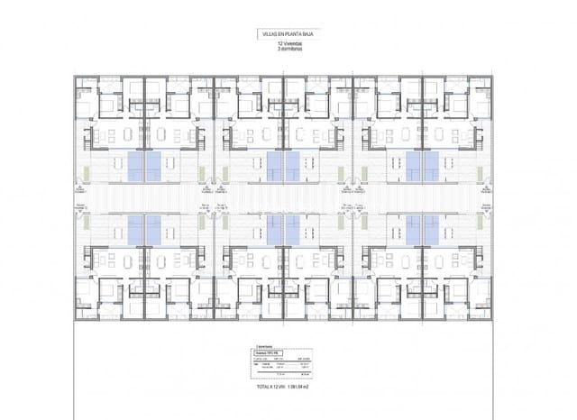Pareado de 2 habitaciones en Condado de Alhama, Alhama de Murcia en venta con piscina - 287.000 € (Ref: 10070215)