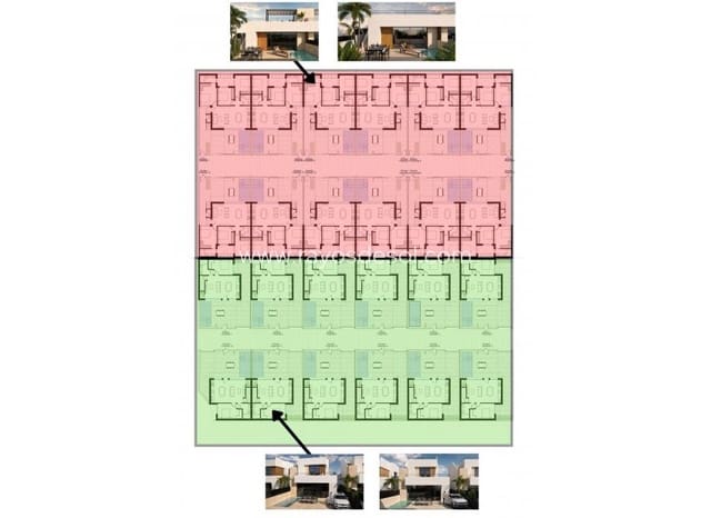 Pareado de 2 habitaciones en Condado de Alhama, Alhama de Murcia en venta con piscina - 287.000 € (Ref: 10070215)