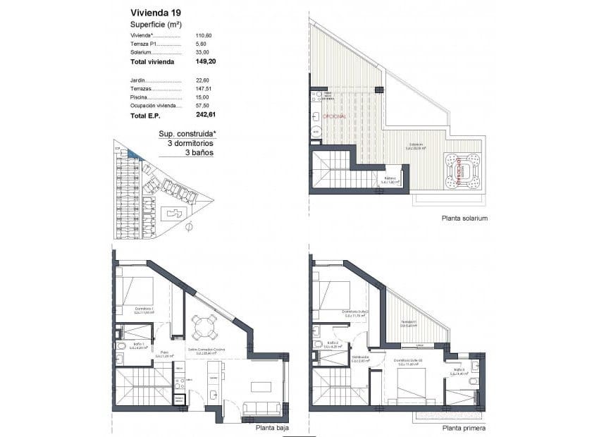 3 Zimmer Villa zu verkaufen in Los Alcazares mit Pool - 645.000 € (Ref: 10081433)