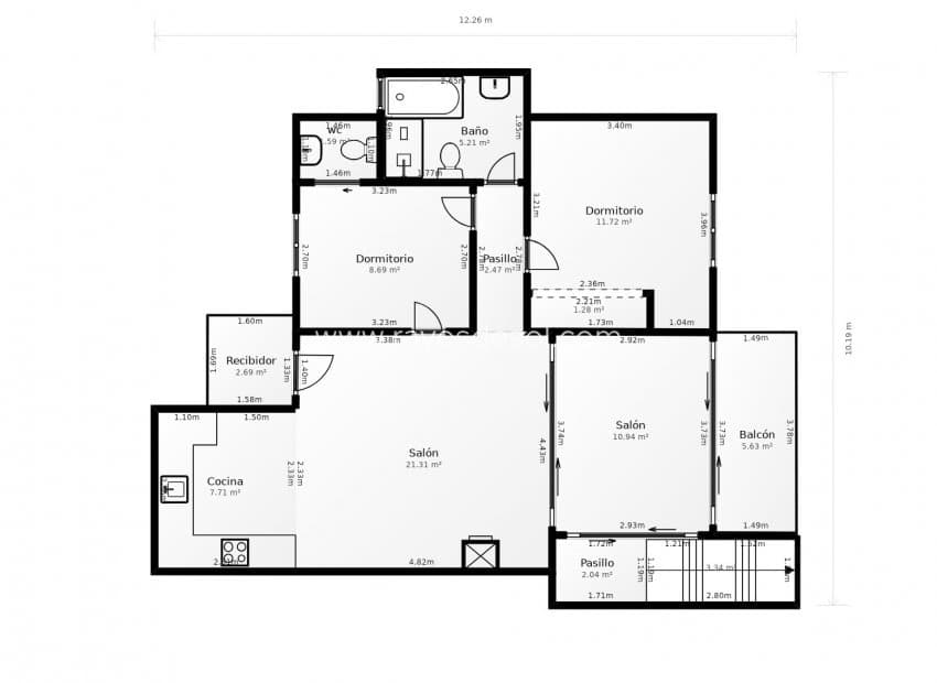 2 quarto Bungalow para venda em Moraira com piscina - 475 000 € (Ref: 10102976)