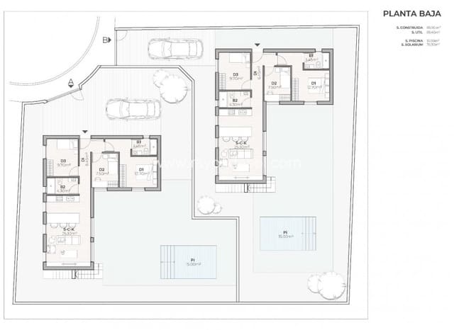 3 camera da letto Villa in vendita in Mazarrón ciudad, Mazarrón con piscina garage - 309.900 € (Rif: 10145654)