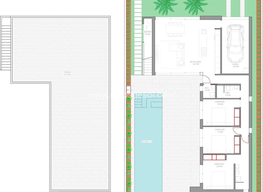 3 soverom Villa til salgs i Los Alcazares med svømmebasseng - € 689 900 (Ref: 8543489)