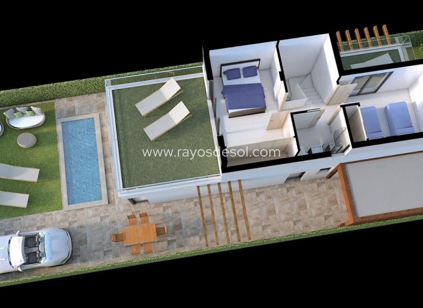 3 Zimmer Villa zu verkaufen in Los Alcazares mit Pool - 445.000 € (Ref: 8543652)