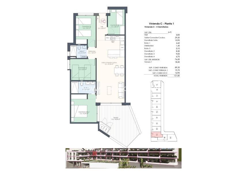 4 sypialnia Apartament na sprzedaż w Benijofar z basenem - 339 000 € (Ref: 8543662)