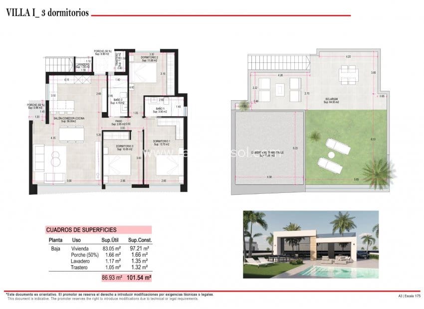 3 chambre Villa/Maison à vendre à Condado de Alhama avec piscine garage - 345 000 € (Ref: 8543690)
