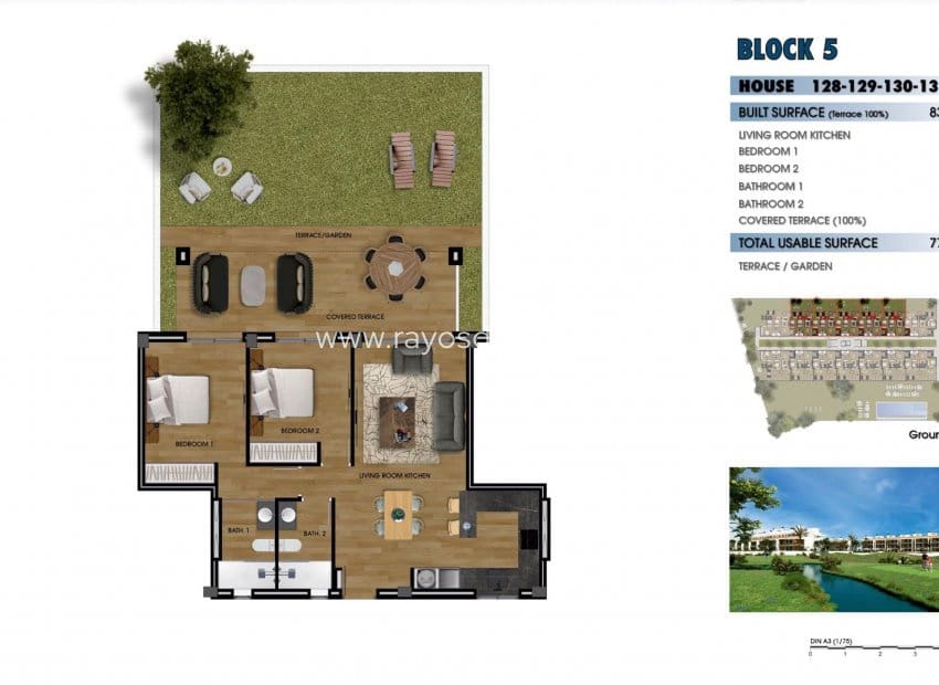 2 sypialnia Apartament na sprzedaż w Los Alcazares z basenem - 275 000 € (Ref: 8543694)