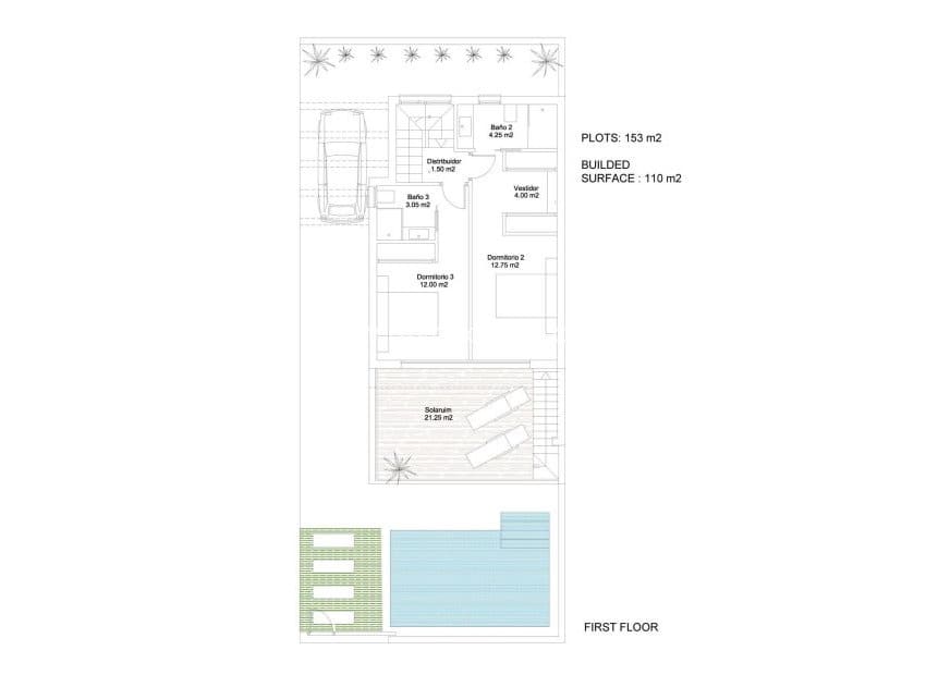 3 soveværelse Villa til salg i San Javier med swimmingpool - € 385.000 (Ref: 8543749)