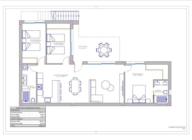 3 camera da letto Villa in vendita in Los Montesinos - 409.900 € (Rif: 8543766)