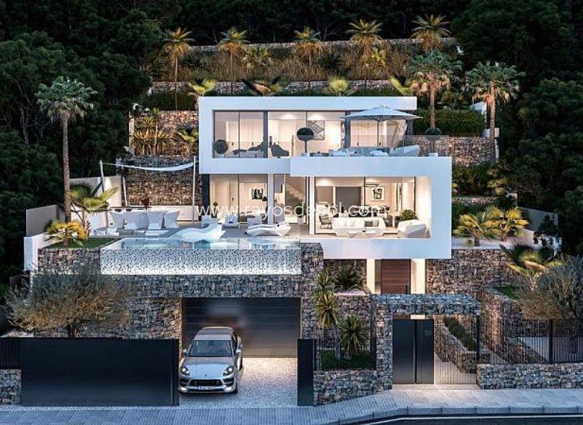 4 soveværelse Villa til salg i Calpe / Calp med swimmingpool - € 1.550.000 (Ref: 8543816)