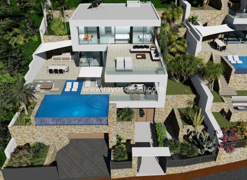 4 soveværelse Villa til salg i Calpe / Calp med swimmingpool - € 1.550.000 (Ref: 8543816)