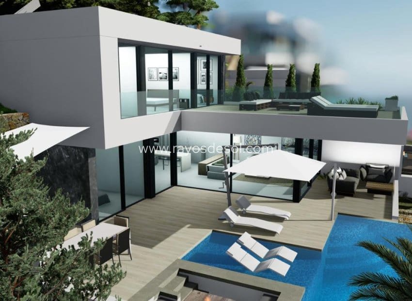 4 soveværelse Villa til salg i Calpe / Calp med swimmingpool - € 1.550.000 (Ref: 8543816)