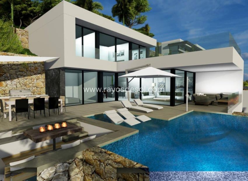 4 soveværelse Villa til salg i Calpe / Calp med swimmingpool - € 1.550.000 (Ref: 8543816)