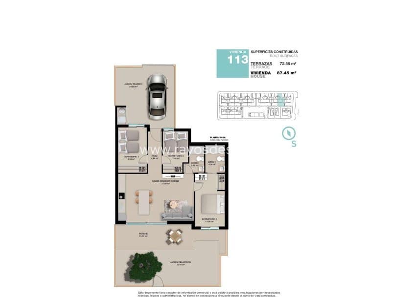 3 soveværelse Lejlighed til salg i Torre de la Horadada med swimmingpool - € 380.000 (Ref: 8543842)